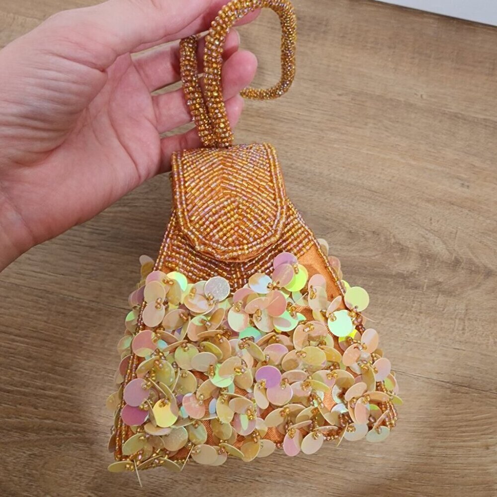 Vintage Cadari Beaded Sequin Clutch Evening bag - Picture 2 of 11